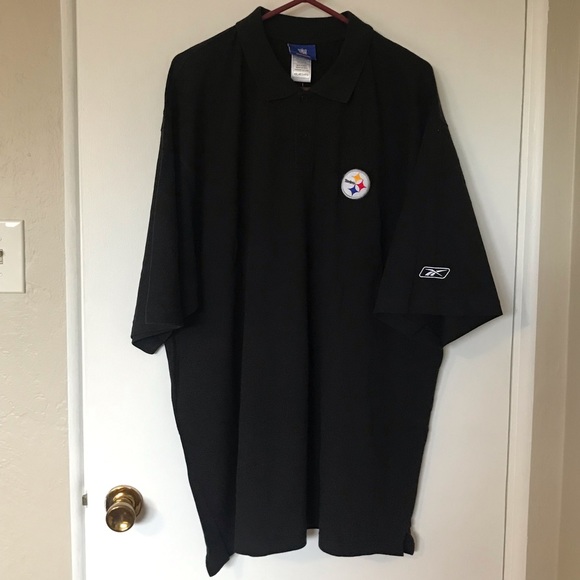 NWT PITTSBURGH STEELERS NFL POLO SHIRT SX 4X - Picture 1 of 6
